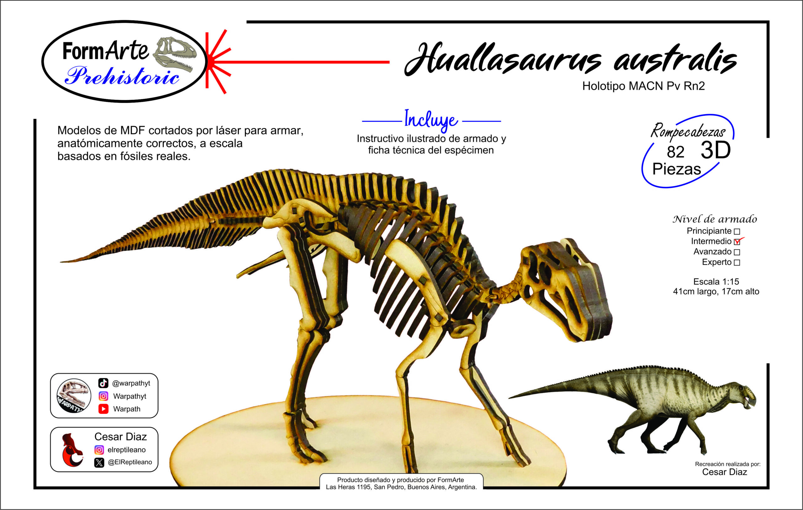 Huallasaurus australis Escala 1:15 - Imagen 7