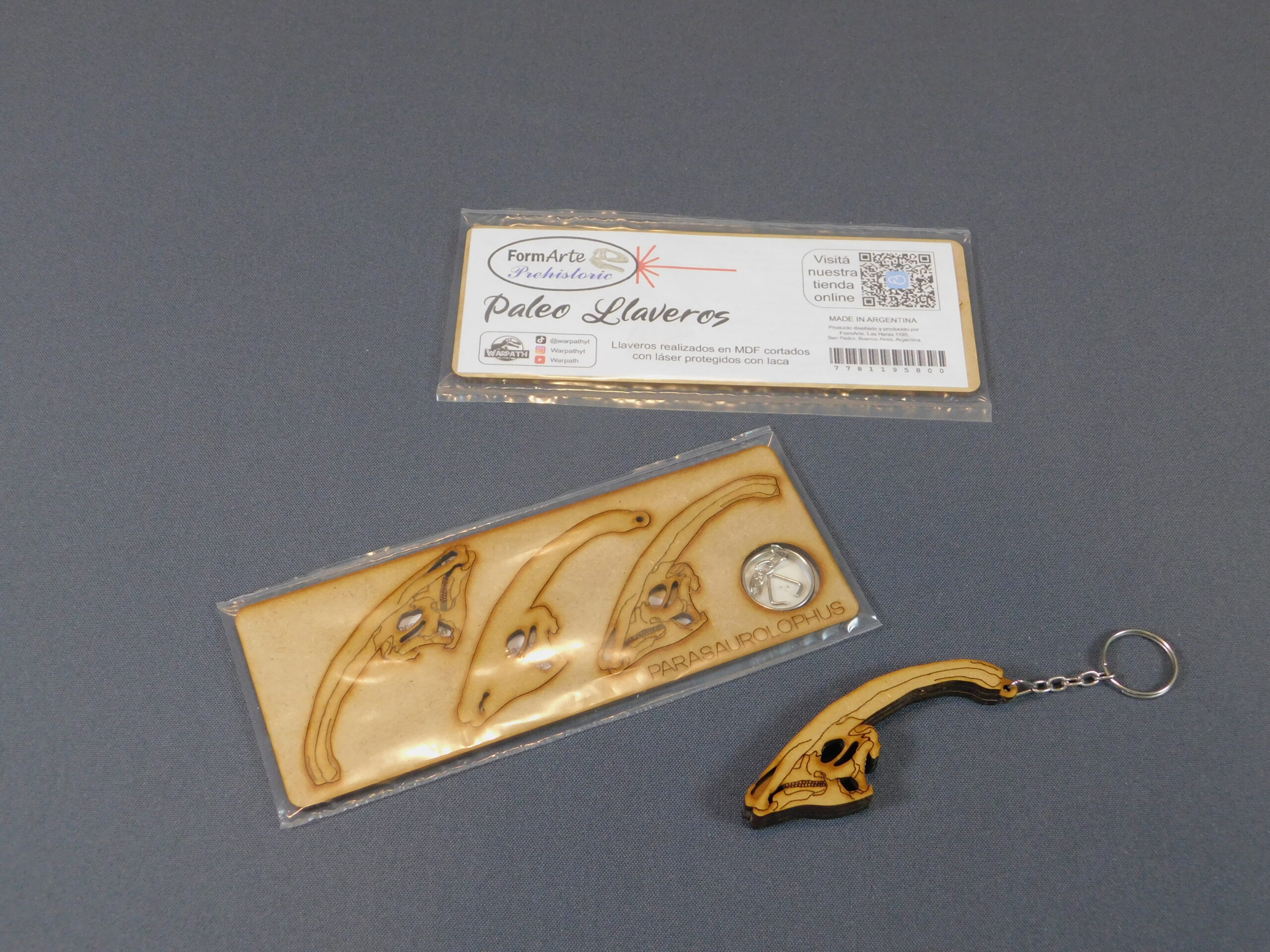 Paleo llaveros Parasaurolophus walkeri - Imagen 2